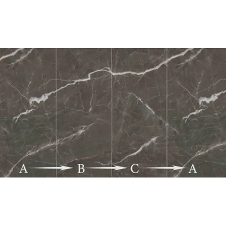 LAVI wielkoformatowa płyta węglowa z kontynuacją wzoru POŁYSK 280x122x0,3cm