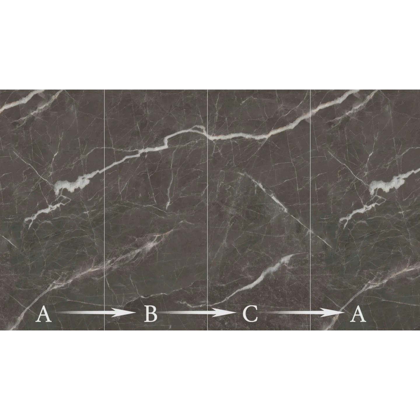 LAVI wielkoformatowa płyta węglowa z kontynuacją wzoru POŁYSK 280x122x0,3cm